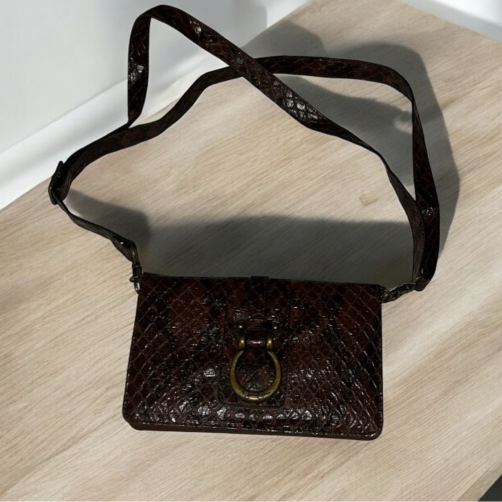 Jessica Simpson Chocolate Textured Crossbody Bag